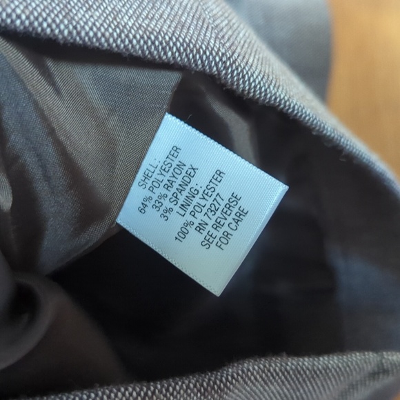 Apt.9 Women’s Peplum Blazer Jacket Gray Herringbone Stretch Bell Sleeve Lined 8 - Picture 5 of 8